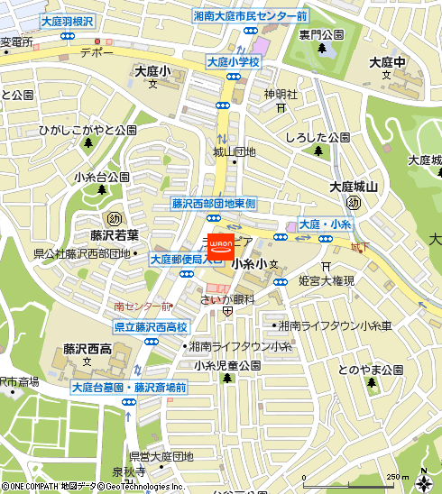 イオン藤沢店付近の地図
